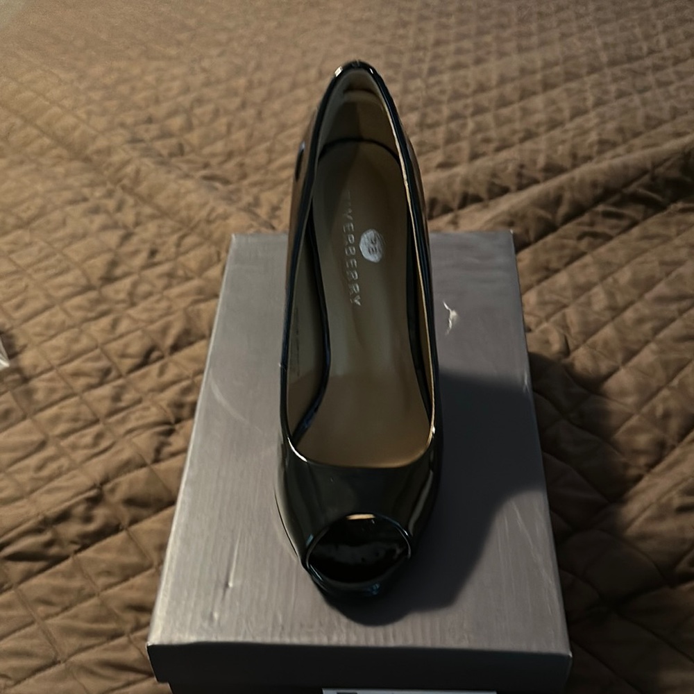 Black Patent Leather Heels